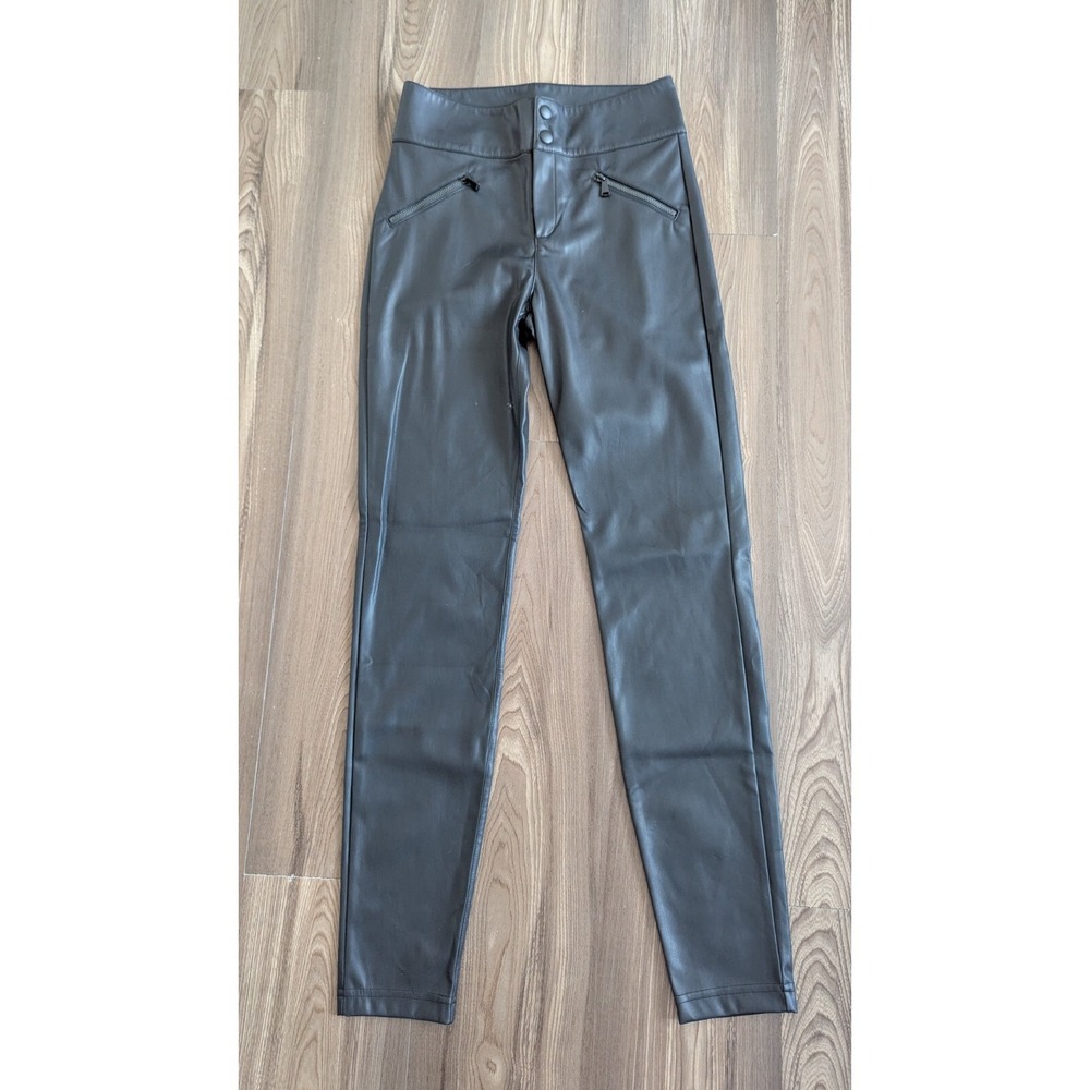 Alp N Rock Women Pants XS NWT Geneva Skinny Stretch Faux Leather Vegan High Rise